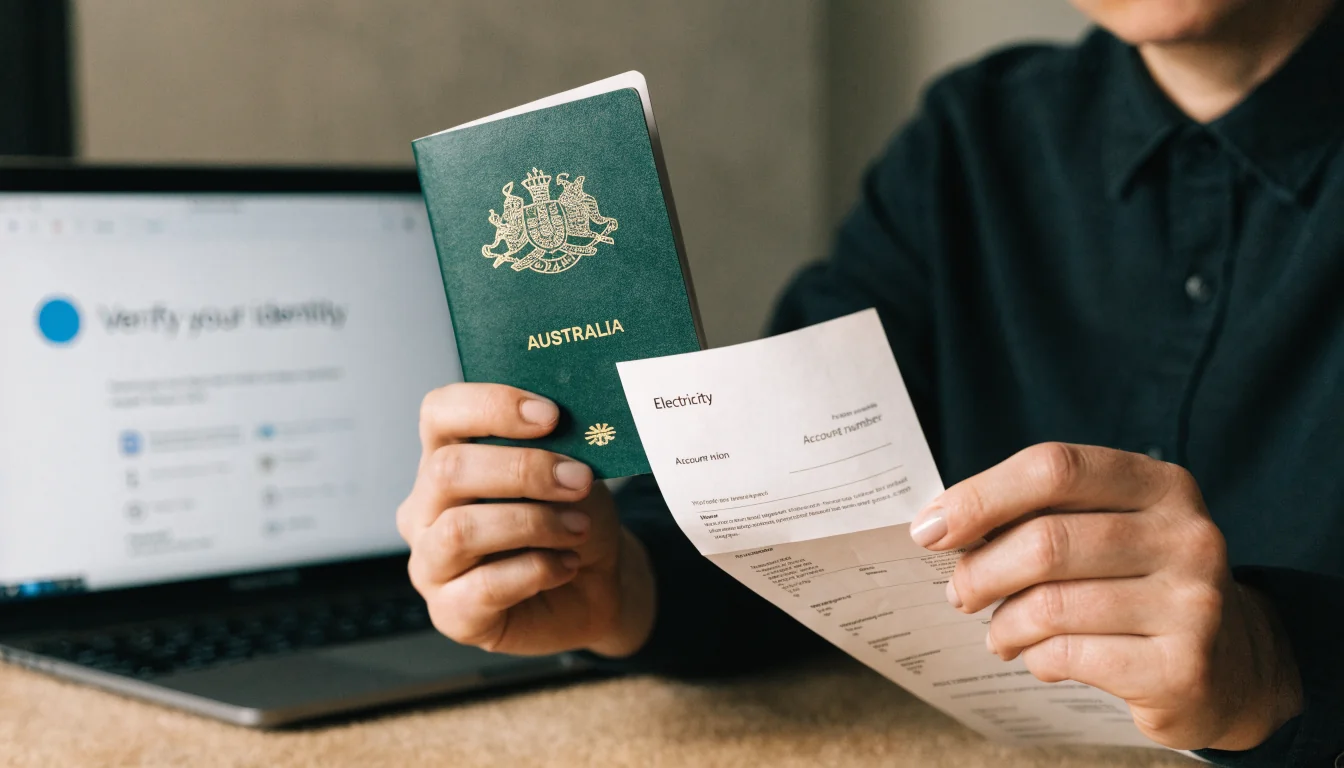 Person presenting ID documents for casino withdrawal verification
